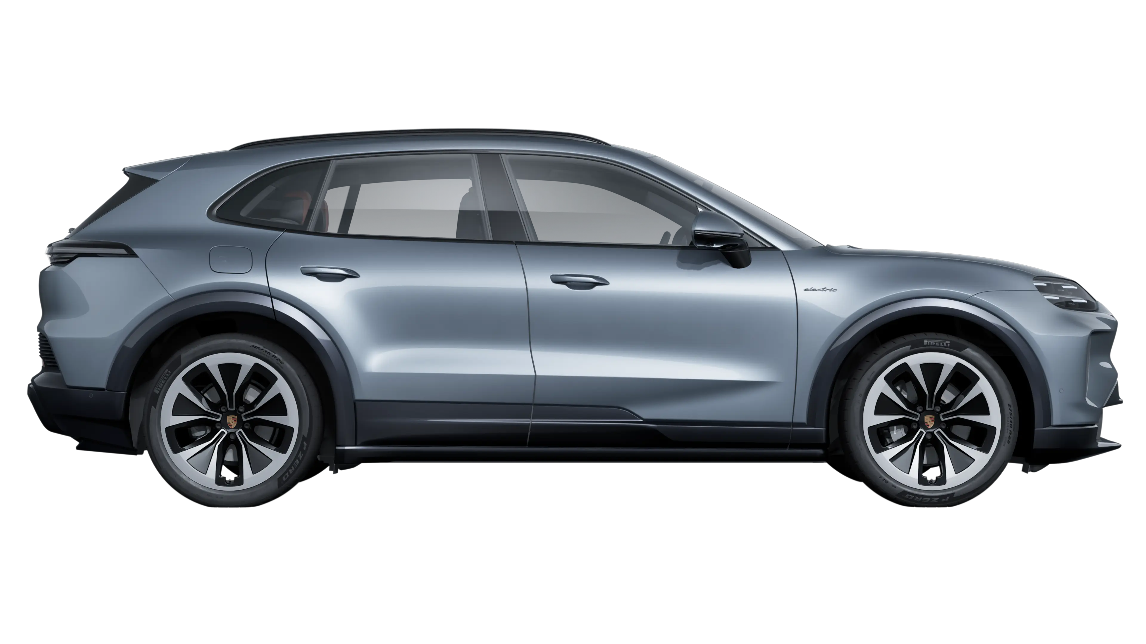 Porsche Cayenne Electric — sol yan profil